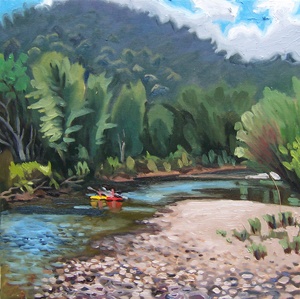 Kayakers on the Battenkill, July 2012