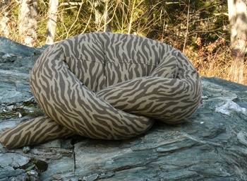 The OutSide Bolster in Northern Zebra comouflage print