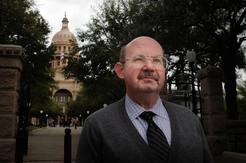 Gregory Watson went on a mission after getting a C on a paper in government class. JORGE SANHUEZA-LYON / KUT