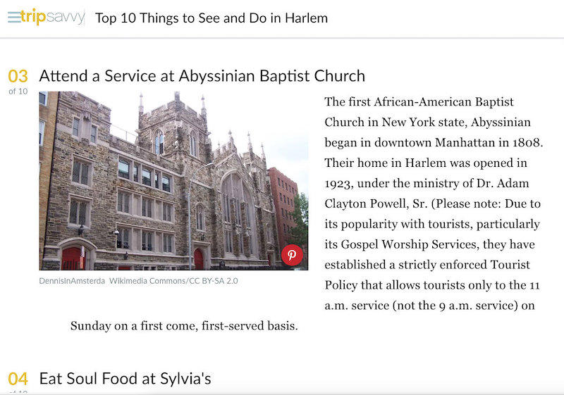Screenshot from www.tripsavvy.com