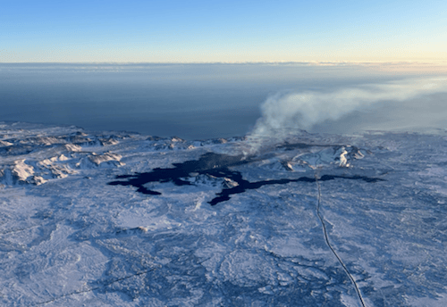 Lava from the eruption 8. February 2024. Photo: Birgir Vilhelm Óskarsson/The Icelandic Institute of Natural History.
