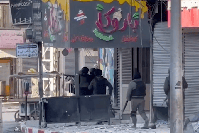 The Palestinian Authority continues its violent campaign in Jenin. (Photo: video grab)