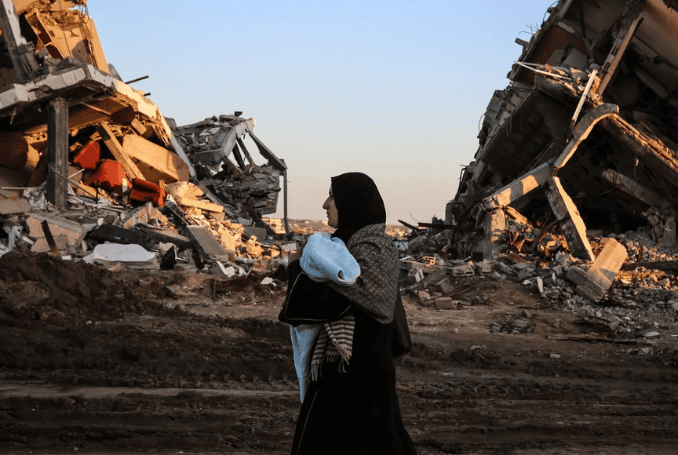 Massive destruction in Gaza City. (Photo: via social media, QNN)