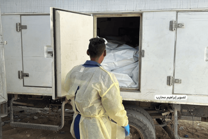 Medical sources in Gaza said that the Palestinian bodies returned under the ceasefire deal bore evidence of field executions. (Photo: social media, via QNN)